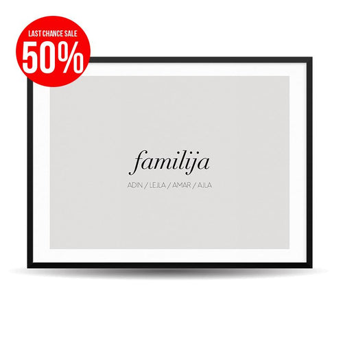 Moja Familija (S Vašim Imenima) [Last Chance Sale - 50%]