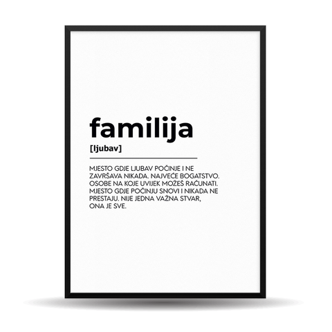 Definicija | Obitelj